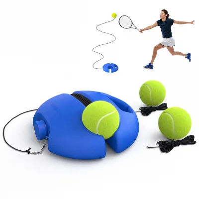 Wholesale Portable Padel Tennis Trainer Pickleball Trainer Set Rebounder Training Kit with Plastic Base Ball Trainer for Adults