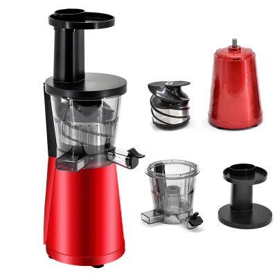 2023 Hot Sale High-quality Electric Single Gear Masticating Juicer Stainless Steel Blades Automatic Pulp Ejection Reverse