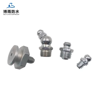 M6 M8 Stainless Steel Flat Head Grease Nipples Grouting Injection Packers with Connecting Features