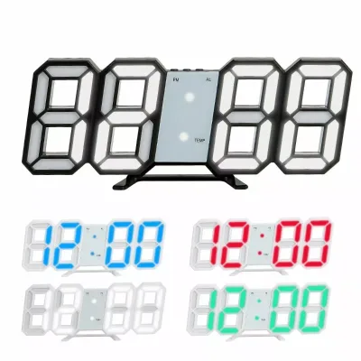 2025 Hot Sale Ins Modern Brightness Creative Electronic Stereo 3D Alarm Clock With 12/24 H Adjustable