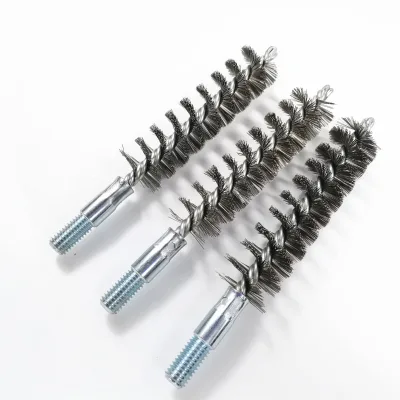 High Quality Polishing Deburring Tube Wire Brush Wheel Wire Tube Pipe Cleaner Brush Stainless Steel Wire Brush for Tube