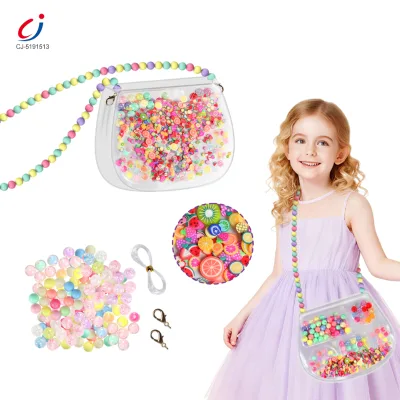 Chengji Preschool Children Diy Beads Toy Education Pretend Play Creative Handmade Fashion Handmade Bags for Kids Girls