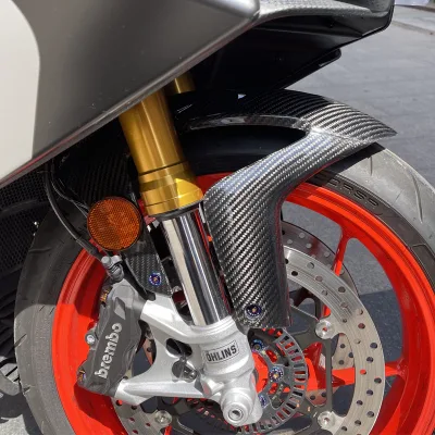 TeenTop Motorcyce Carbon Fiber Part Front Mudguard for RSV4 RS660 Front Fender Hugger
