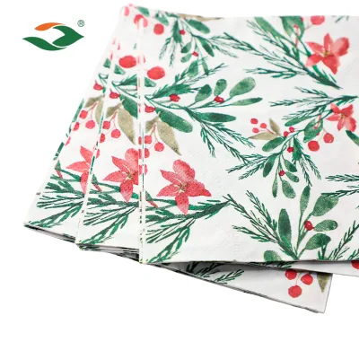 Plant Dyed HD Pattern Paper Napkins OEM ODM for Brand Customization and Wholesale