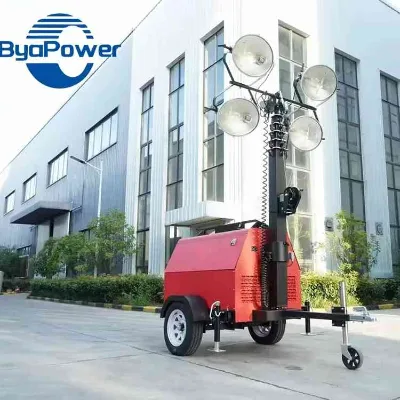 Factory Wholesale Seiko Mobile Lighting Tower 7M Generator With Led or Regular Metal Halide Lamps