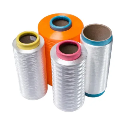 High Strength Ultra High Molecular Weight Polyethylene (UHMWPE) Fiber Colored Green Yarn 35-45 CN/Tex Tenacity 50-1600D Fineness