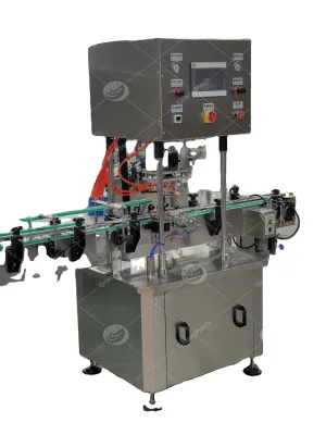 ORME Chili Sauce Glass Jar 1 Head Automatic Vacuum Capping Continuous Working Glass Jar Vacuum Sealing and Capping Machine