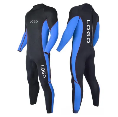 Men Women 7mm Neoprene Wet Suits Front Zip Full Body Long Sleeve Diving Suit in Cold Water for Water Sports
