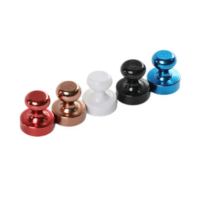 Manufacture Custom Neodymium Magnetic Whiteboard Push Pins Powerful Magnetic Office Pins Magnet
