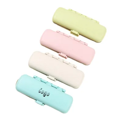 Low MOQ Customized Logo Wheat Straw Pill Dispenser Container Medicine Case Promotion 7 Day Pill Box Mini Storage Case Organizer