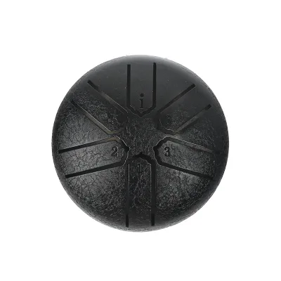 Perfect for Zen Meditation and Yoga Portable Black Steel Tongue Drum