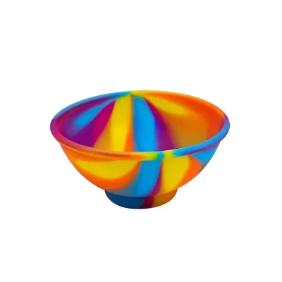 China Factory Price Portable Collapsible Silicone Bowl Eco-Friendly Plastic Polished Technique for Business Gifts