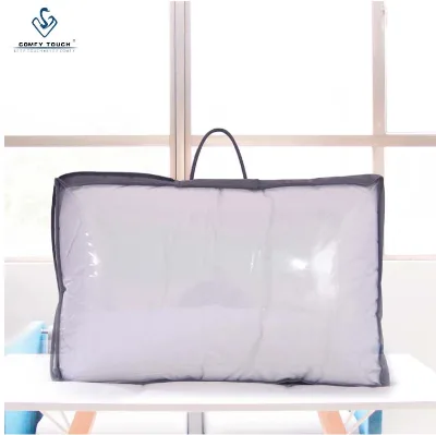 High Quality PVC  Non Woven clear Packaging Down Duvet Packaging Bags with Zipper