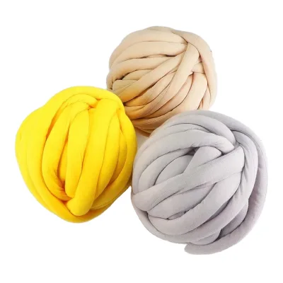Crochet Multi Coloured Jumbo Yarn Super Chunky Thick Polymer Hand Knitting Yarn Poly