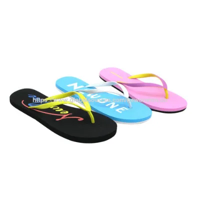 Women's PE flip flops,PVC strap style, casual women's flip flops