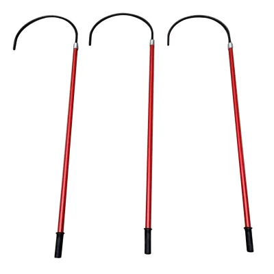 Safety Fiberglass Insulating Rescue Hook with Length 1.8-2.5m