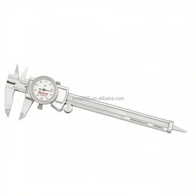 3202 Series Dial Caliper 0-150mm/0.02mm Precision Shock-Proof Indicator Gauge with Stainless Steel Jaws