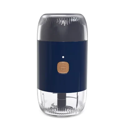 Bifunctional Design AS Cup Gold Plating Button 45W 1500mAh 2600rpm 200mL Electric Food Chopper with Double Cup