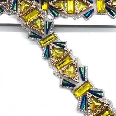 Customized Fancy Hot Fix Resin Stone Trimming Iron on Epoxy Stone Trim Wholesale