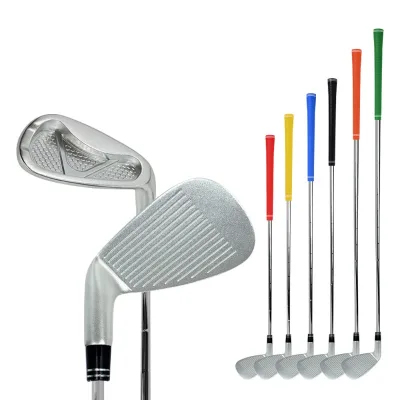 6 Lengths 6 Colors Stainless Steel Golf Chipper Club Un-adjustable Shaft Alloy Head with OEM logo for Kids Junior Adults
