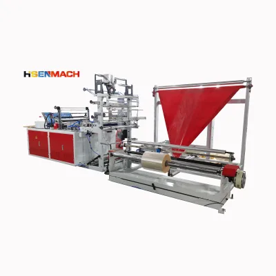 Automatic Side Seal Plastic Folding Triangle Machine Opp Bag Side Sealing and Folding Bag Integrated Machine