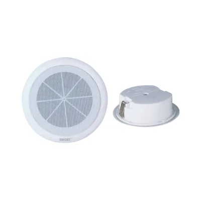 Customization Ceiling Speakers with ABS Plastic Housing and Metal Grille on the Back Cover Built-in Transformer