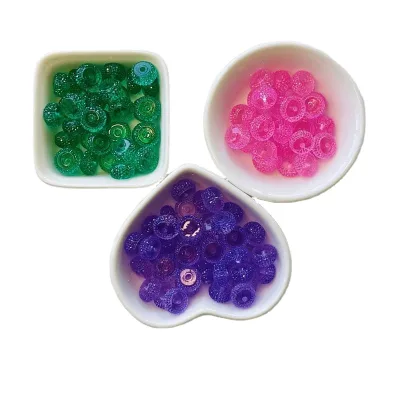 Acrylic Beads Small Size 6mm 8mm 10mm 12mm Beads for Pen Colorful Beads Beadable Charms
