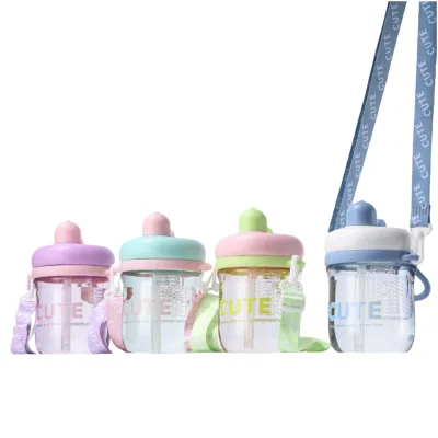 Manufacturer's Customizable Straw Cup for Students Children Creative Summer Internet Celebrity Inspired for Flower Tea Juice