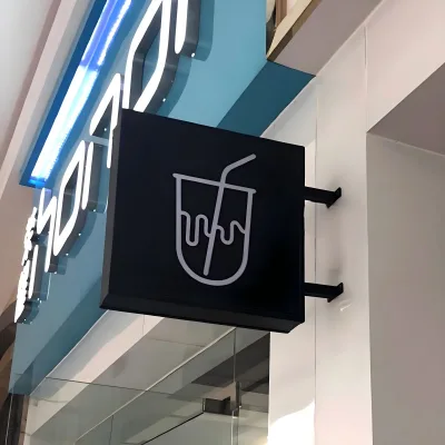 Custom Hotel Luminous Light Box Creative Hollow Door Head Advertising Sign Billboards Outdoor