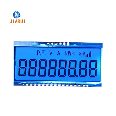 Custom TN 7 Segment LCD Display 4/8 Digit Numeric LCD Monochrome Customizable Size & Voltage