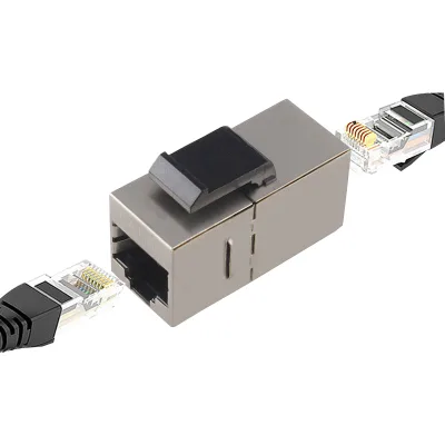 Rj45 FTP Cat6 Female to Female Shielded Keystone Jack Inline Coupler Ethernet LAN Network Cable Extender Adapter Modular Jacks