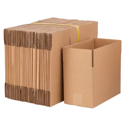 Wholesale Recyclable 13*8*9cm Single Wall Brown Express Packaging Corrugated Kraft Paper Shipping Mailing Boxes Skin Care Blush