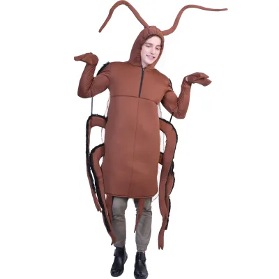Funny Cockroach Adult Costume One-Piece Costume Halloween Party Props Performance Costumes