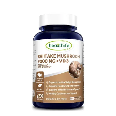 Healthife Vitamin D3 Shiitake Mushroom Extract Capsules