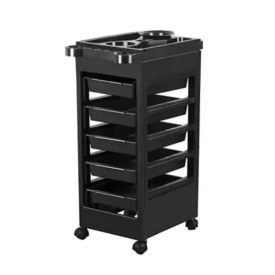 Modern New Salon Hairdressing Tool Car Beauty Trolley Barbershop Special Ironing Tool Multi-functional Six-layer bar Car