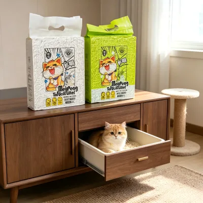 Quick Second Clumping Technology Avoid Liquid Spread Outside Litter Pan Bulk Premium Mixed Cat Litter Sand