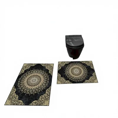 Factory Direct Sales Nordic Printed Diatomaceous Earth Floor Mat Home Bathroom Toilet Non-slip Quick-drying Absorbent Mat
