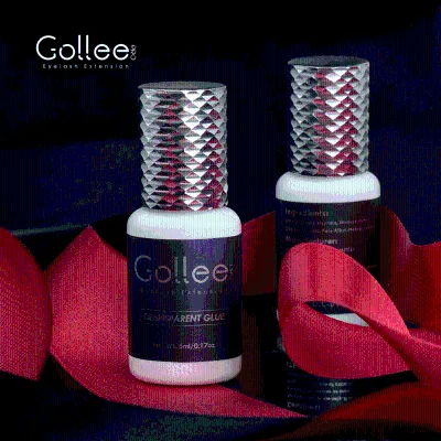 Gollee Single False Mink Eye Lash Extension Glue Clear Latex-Free 1 Second Dry Water Proof Adhesive Low Fume