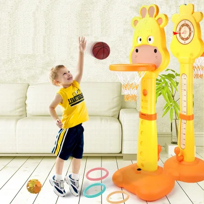 Hot Sale Children Indoor and Outdoor Game Sport 4 In1 Basketball Stand Sport Toys Game