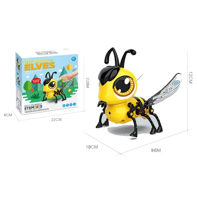 DIY Electronic Toys Insect Robot Musical Singing Walking Bee Touch Sensing STEM Educational Smart Toy