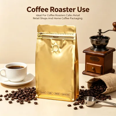 EP Green Food Grade Flat Bottom PP Coffee Bags 9x15+3 Stand up Pouch