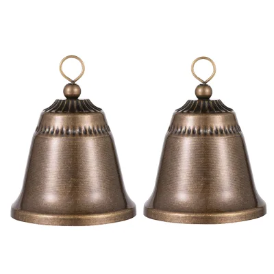 Metal Christmas Bell Metal Crafts Bell Bell Hanging Christmas Bells, Trumpet Shaped Bell, Hanging on the Door Wind Chimes