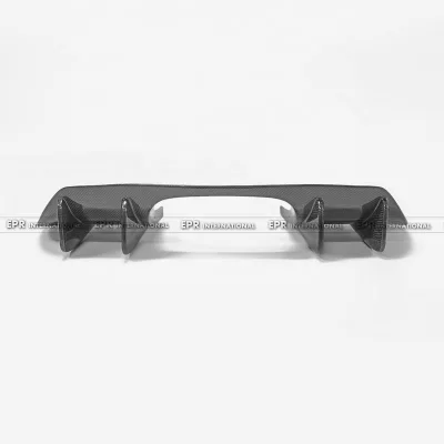 EPR BLACK Fit for CIVIC TYPE R MK5 FK7 FK8 17 Onwards JS Type Single Rear Diffuser Real Carbon Fiber