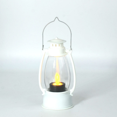 LED Retro Oil Lantern Handheld Electronic Candle Light Christmas Plastic Windproof Lantern for Holiday Decorations