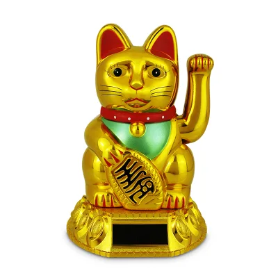 Wholesale Chinese Factory Low-cost Direct Sales Lucky Cat Golden Wealth Holiday Decoration Gifts Ceramic Sculpture