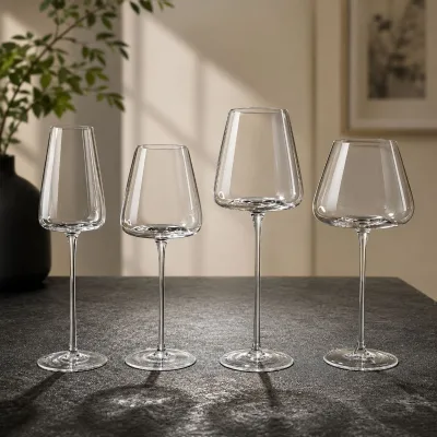 Hot Sale Classic Red Wine Glass Large Vintage Red Wine Goblet Glass Dishwasher Safe for Restaurant Wedding
