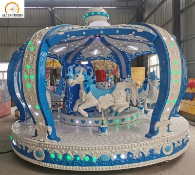 Amusement Park Rides Large Luxury Winter Character Crown Carousel Carnival Rides Kiddy Carousel