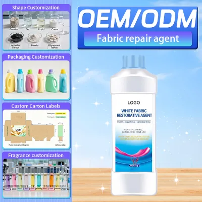 OEMWhite Fabric Restorative Agent Oxygen Based Bleach Activator Gentle Whitening Stain Remover for Brightening Cleaning Products