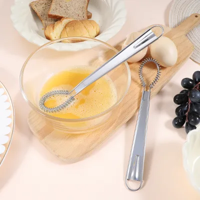 Kitchen Tools Stainless Steel Whisk Egg Beater for Food Mixer Handle Held Mini Blender Frother Foamer Coffee Mixer