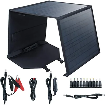AISMARTGOO 60W80W Solar Panel Monocrystalline Silicon 60W80W Solar Folding Bag QC3.0 Fast Charging Solar Panel Solar Energy